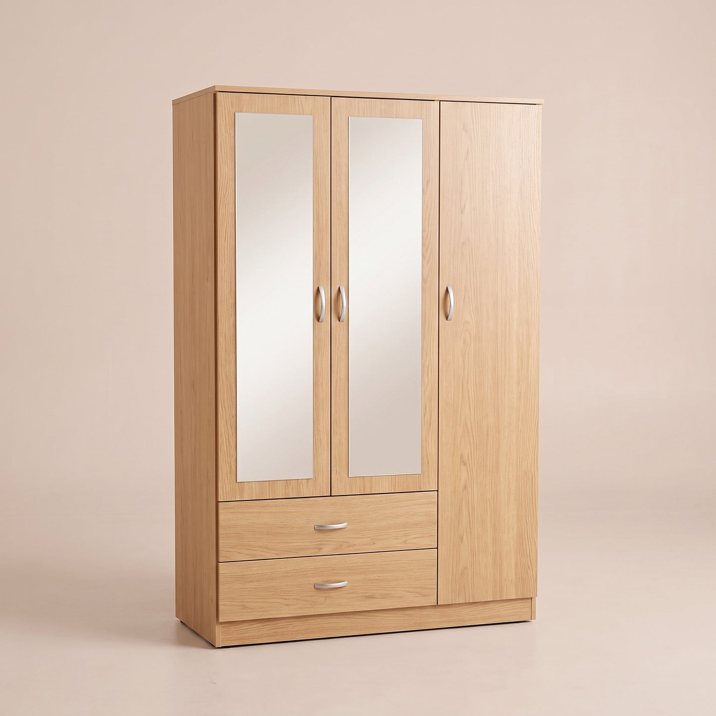 3 Door Wardrobe with 2 Mirrors & 2 Drawers – Bedroom Furniture