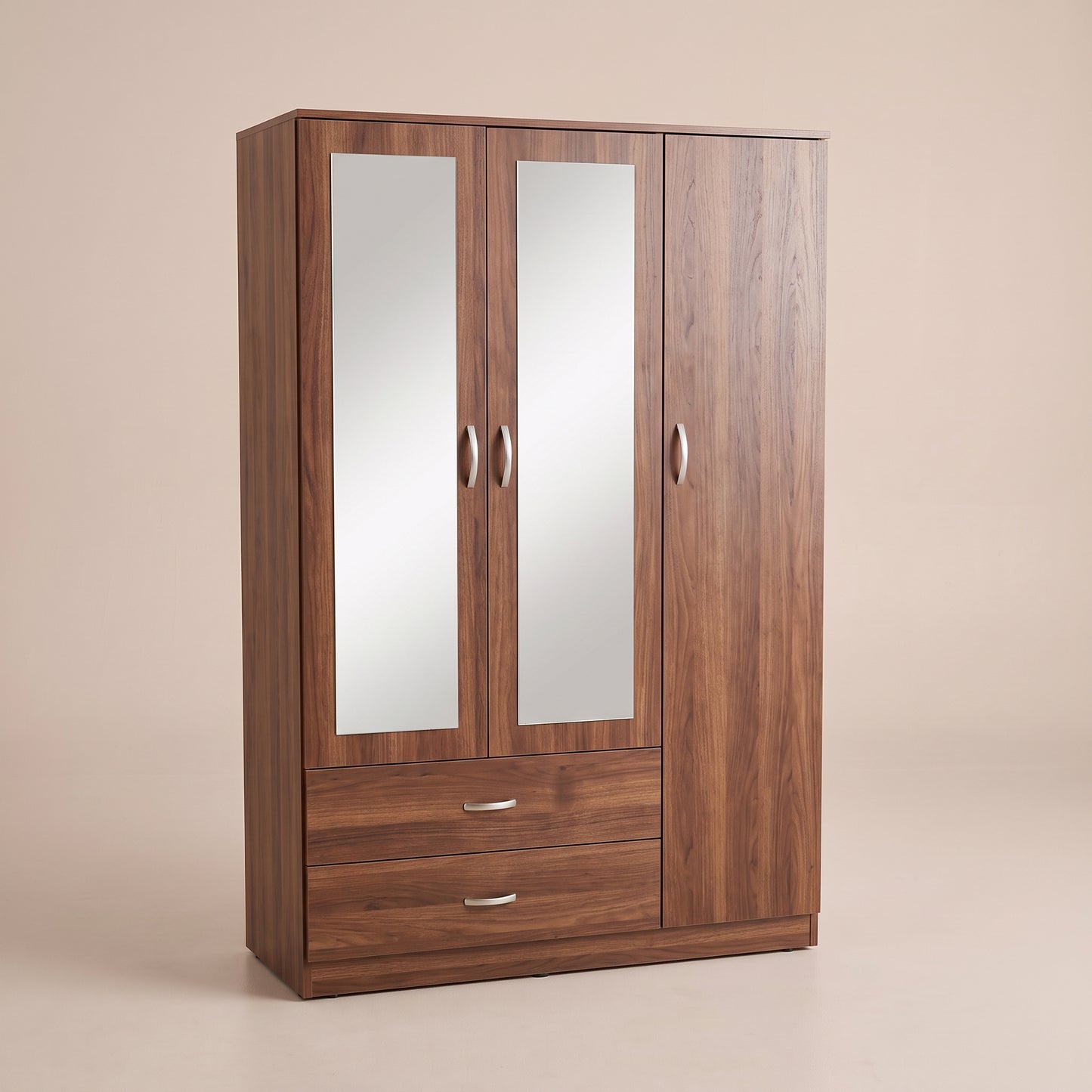 3 Door Wardrobe with 2 Mirrors & 2 Drawers – Bedroom Furniture