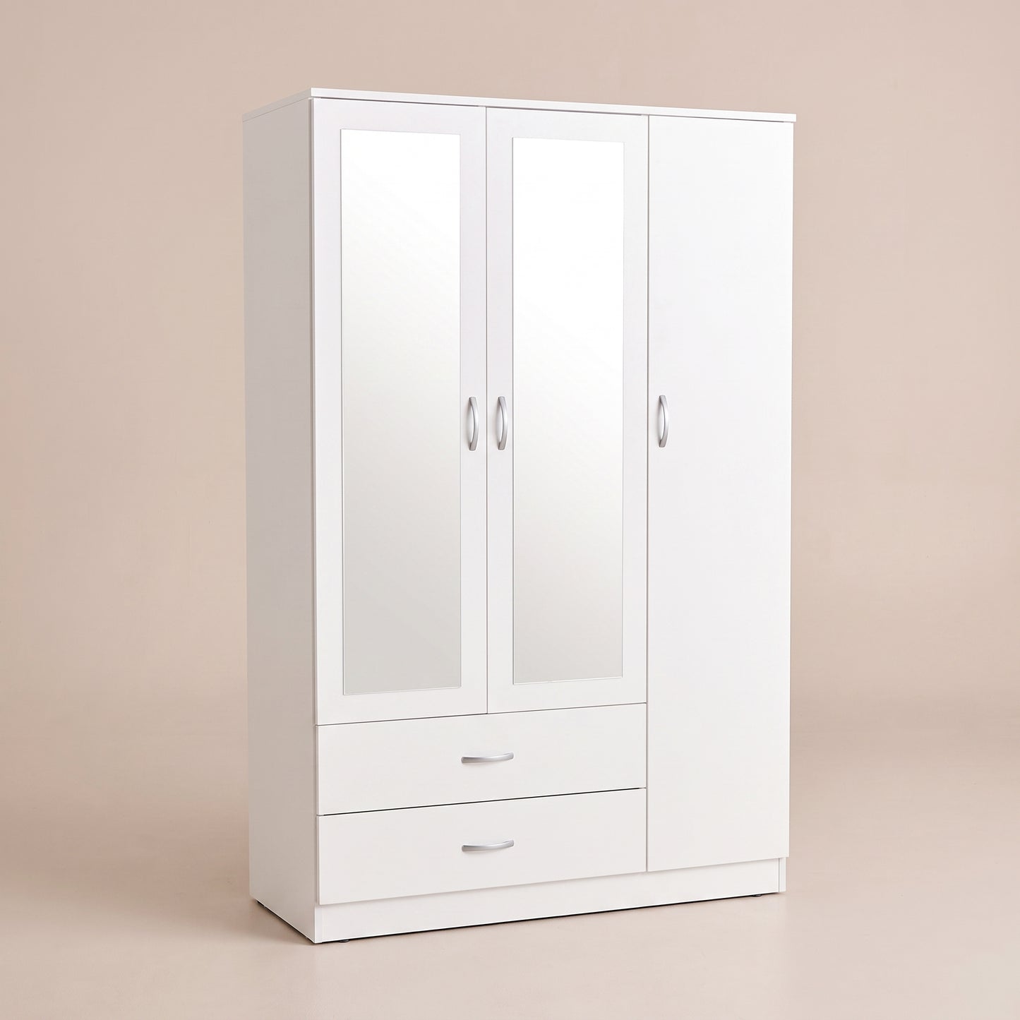 3 Door Wardrobe with 2 Mirrors & 2 Drawers – Bedroom Furniture